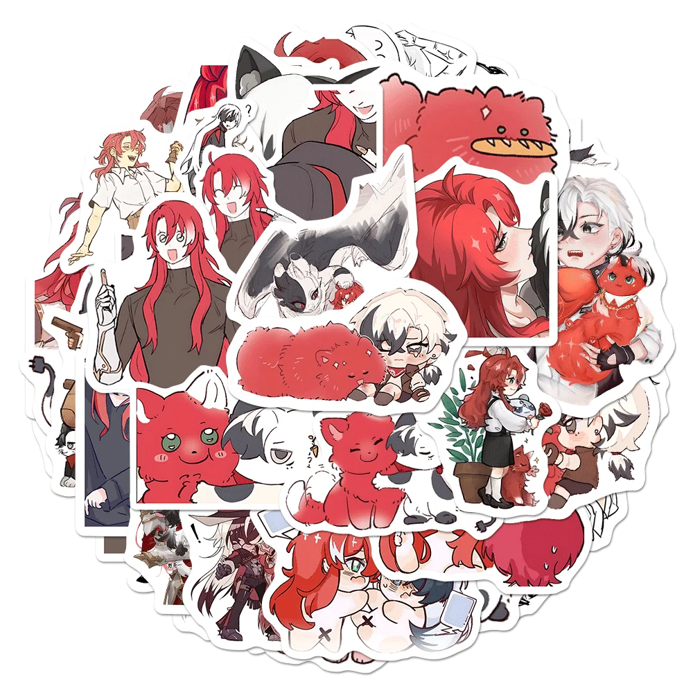 Sunsyea Honkai Star Rail Merch Character Stickers Argenti Boothill 66 Pieces Anime Collection