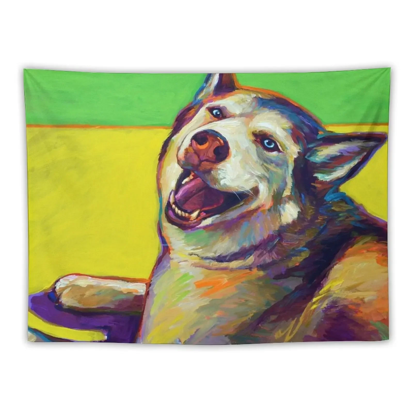 

Kitty, the SIBERIAN HUSKY Tapestry Room Decore Aesthetic Wall Deco Wall Decor Hanging Tapestry