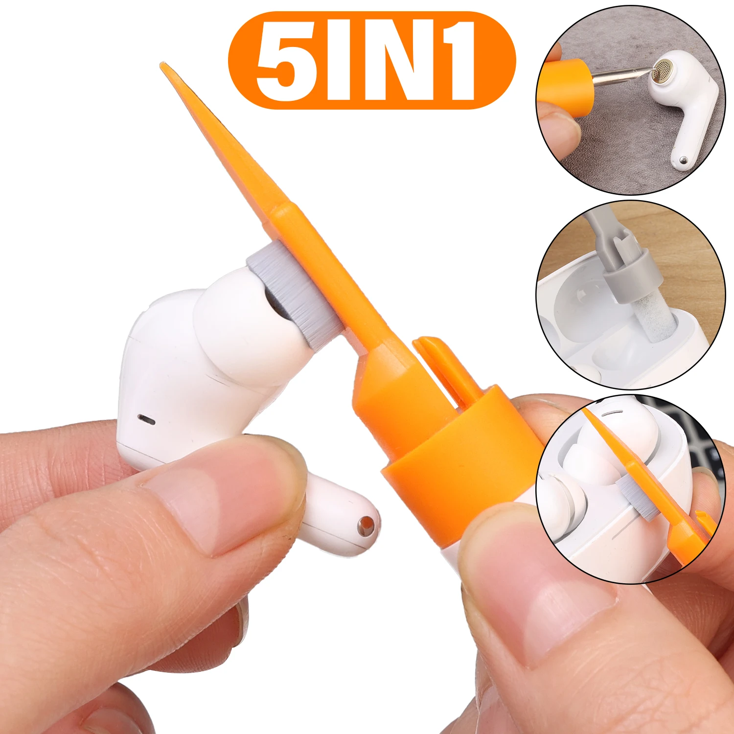 5 in 1 Bluetooth Earphone Cleaning Kit for Airpods Pro 1 2 3 Headphone Earbuds Cleaner Pen Bursh Tools for Samsung Xiaomi Huawei