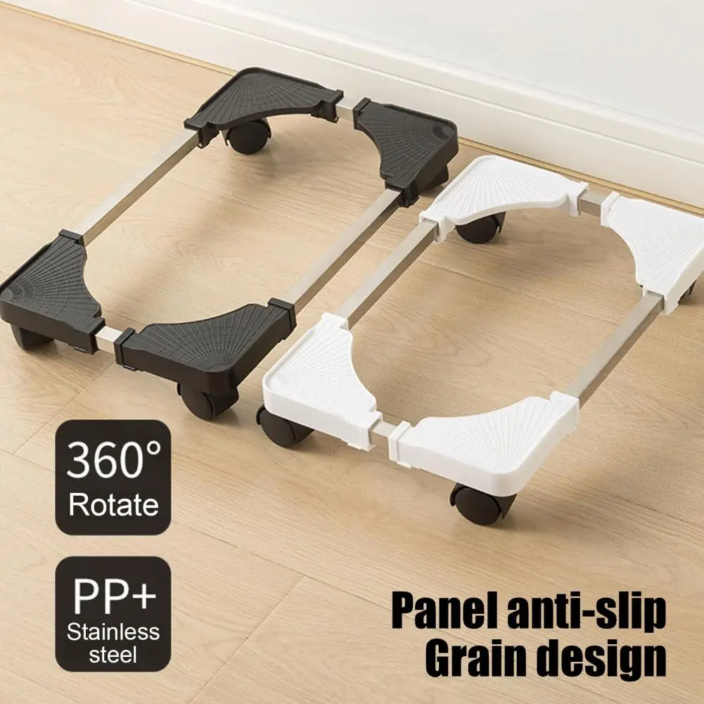 Mobile CPU Stand Adjustable Computer Tower Holder with 4 Locking Wheels Easy to Move Ventilated PC Stand Storage Holder