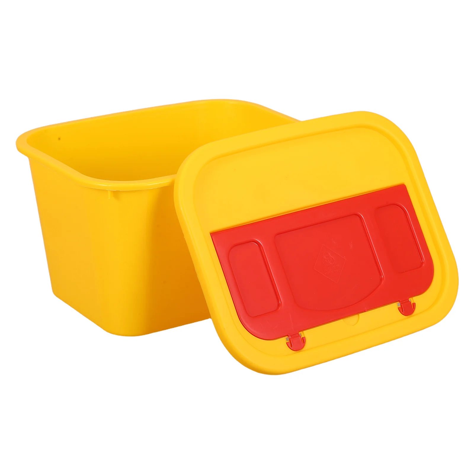 

5L Needle Disposal Container Plastic Sharps Bin For Medical Waste Storage Hospital Home Use Small Portable Safety Closure Waste