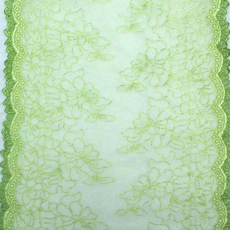 20Yards Two Tones Embroidered Lace Trim Garment Sewing Applique Costume Lace Fabric Skirt Material Bikini