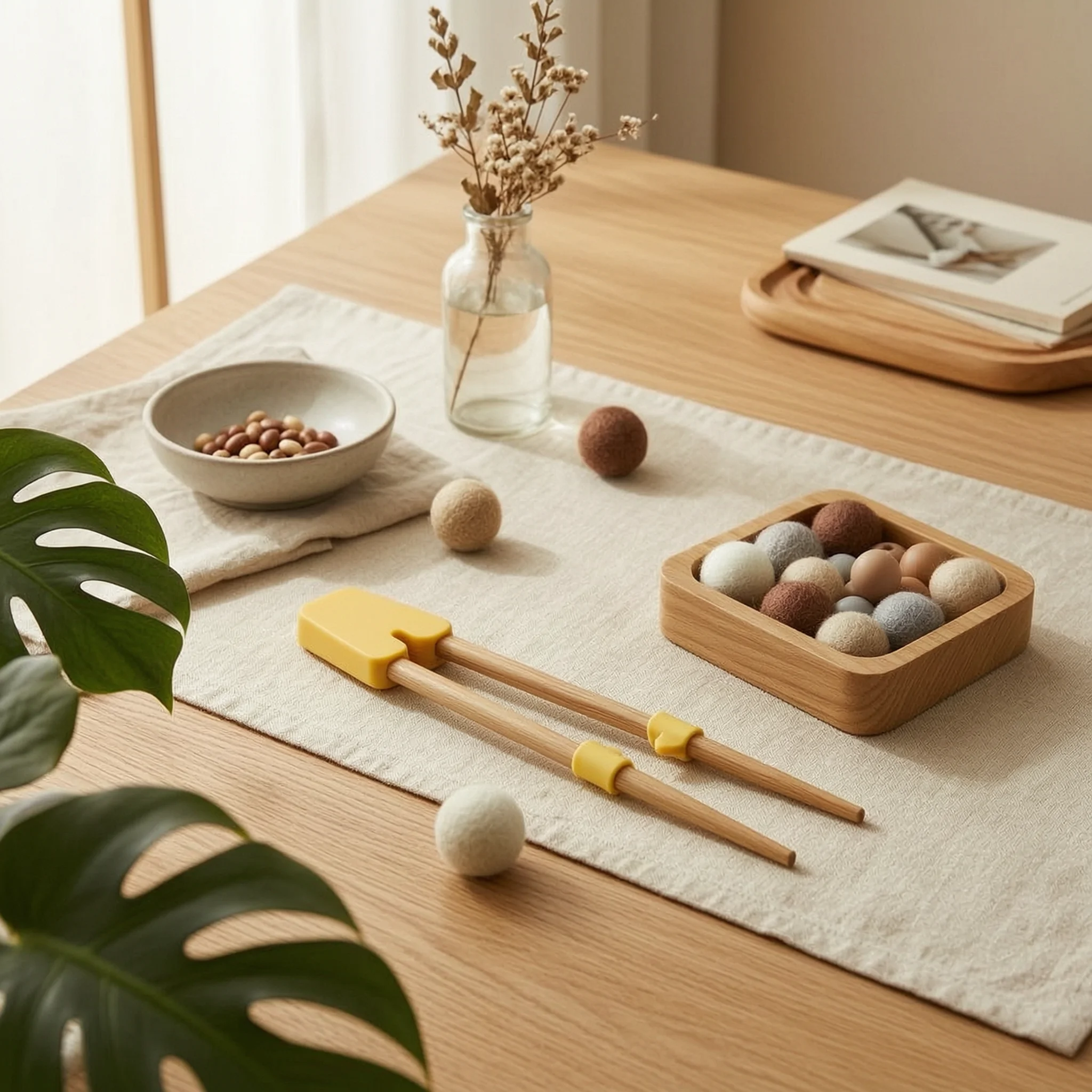

Kids Learning Chopsticks Anti-Slip Learning Chopsticks Children's Tableware Reusable Phthalate-Free Safe