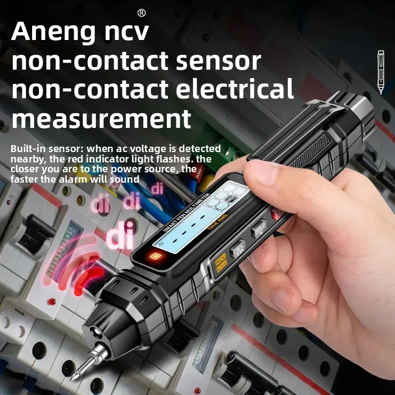 ANENG قلم متعدد رقمي عالي الدقة صغير محمول أوتوماتيكي بالكامل عالمي لإصلاح الإلكترونيات