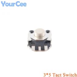 100pcs/10pcs 3*5 Touch Switch Tactile Micro Tact Touch Switch Side SMT SMD 3Pin Smiley Face Switch 12V 0.5A Push Button Switch