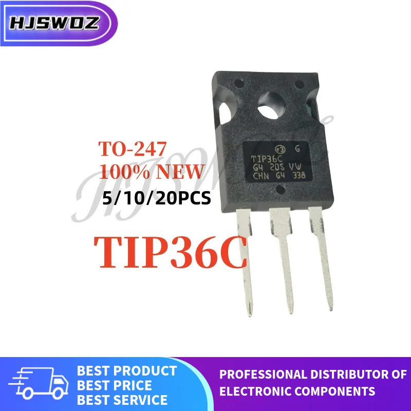 5-20PCS TIP36C TIP 36C TIP36 TO-247 Darlington transistor Brand New In Stock