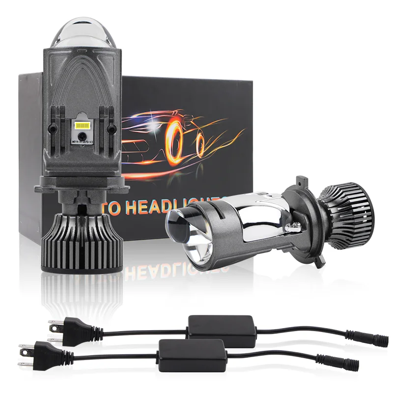 

Super Bright 90W H4 LED Matrix Projector Lens Headlights Mini High/Low Beam for Cruze Hilux 6000k White Light Color Temperature