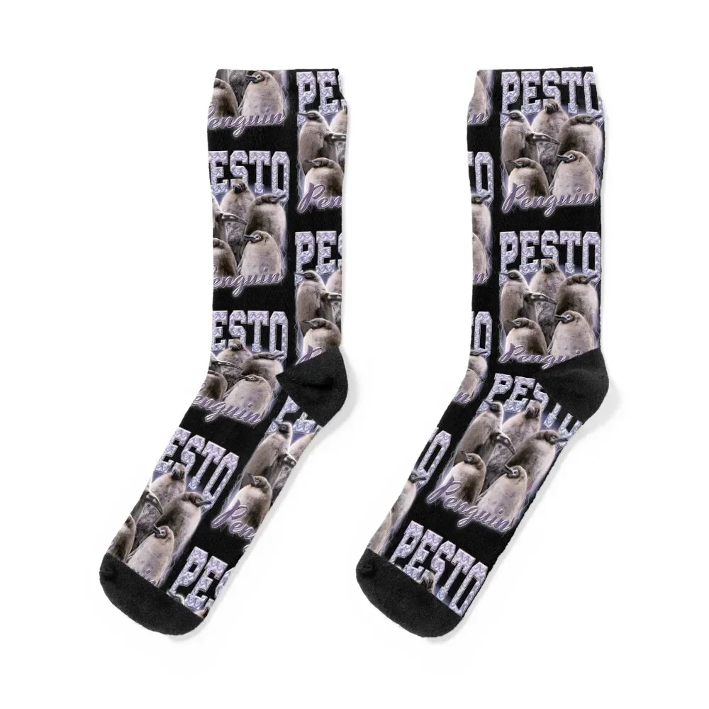 

Pesto The Penguin Socks hockey colored fashionable Antiskid soccer Designer Man Socks Women's