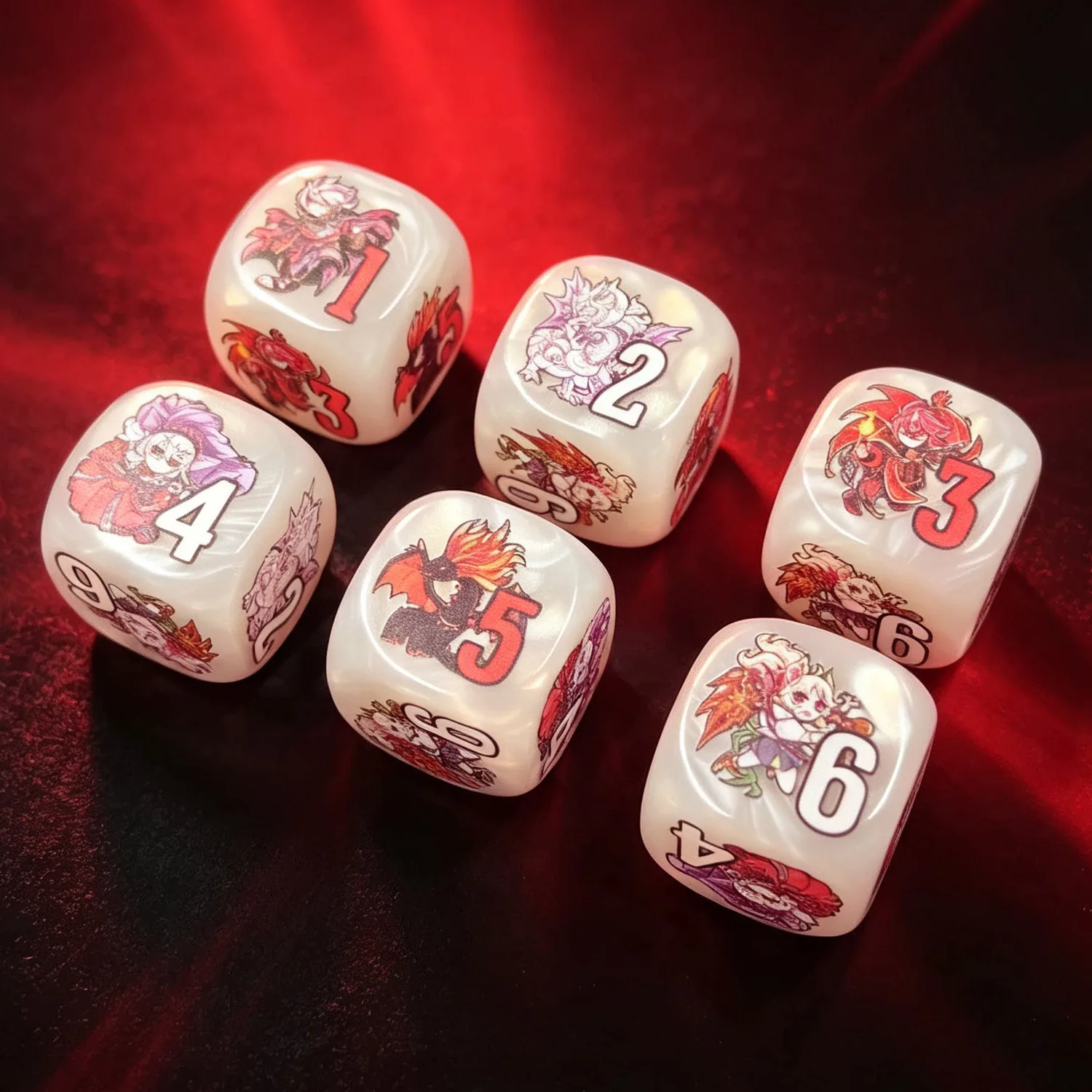 Diy Self Made Yu-Gi-Oh! Fallen of Albaz Dice Damage Counter Ecclesia and The Dark Dragon Dice Damage Counter Gift Toy