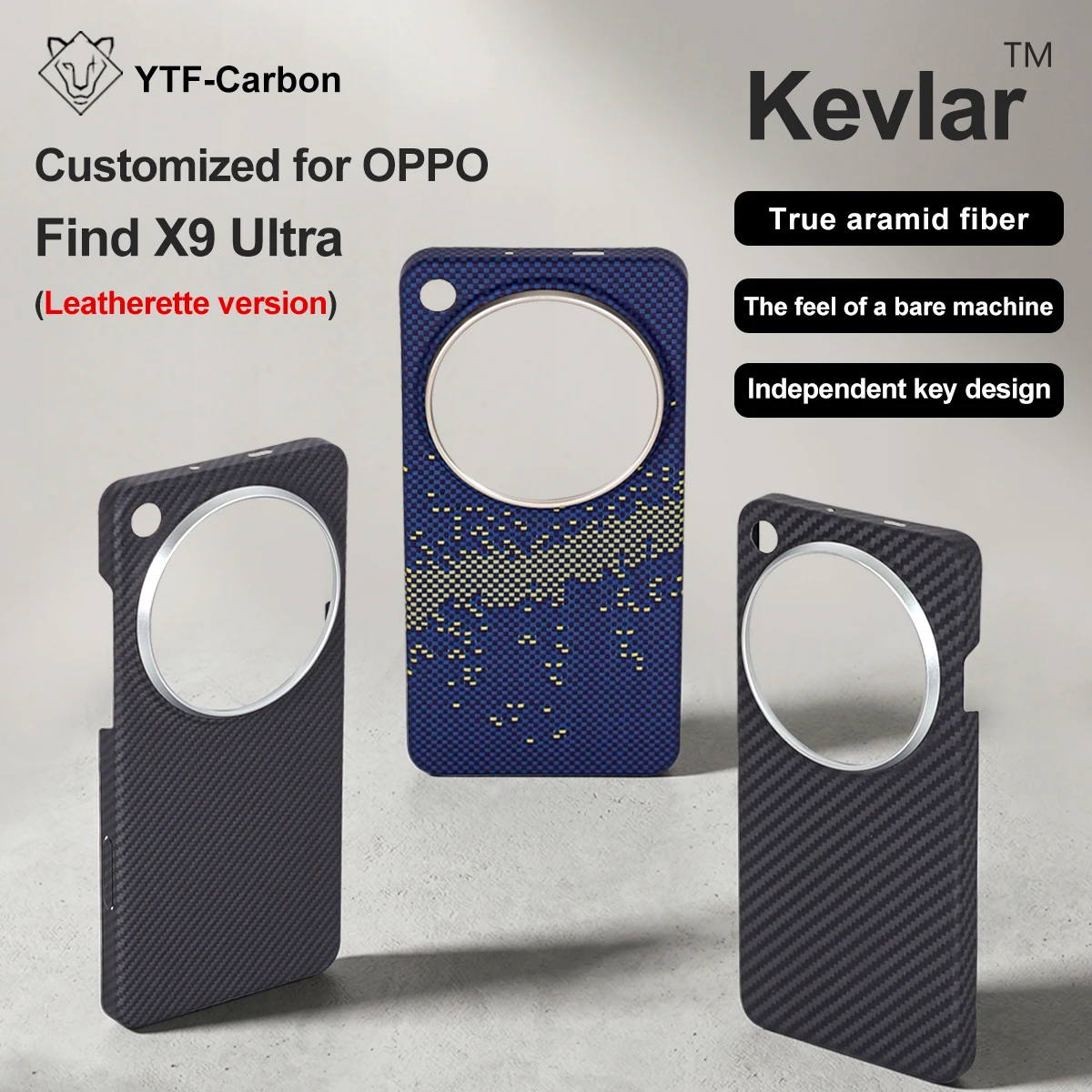 

YTF-Carbon Magnetic Case For OPPO Find X9 Ultra Aramid Carbon Fiber Cover For Magsafe X9 Ultra Cover Mobile Phone Accessories