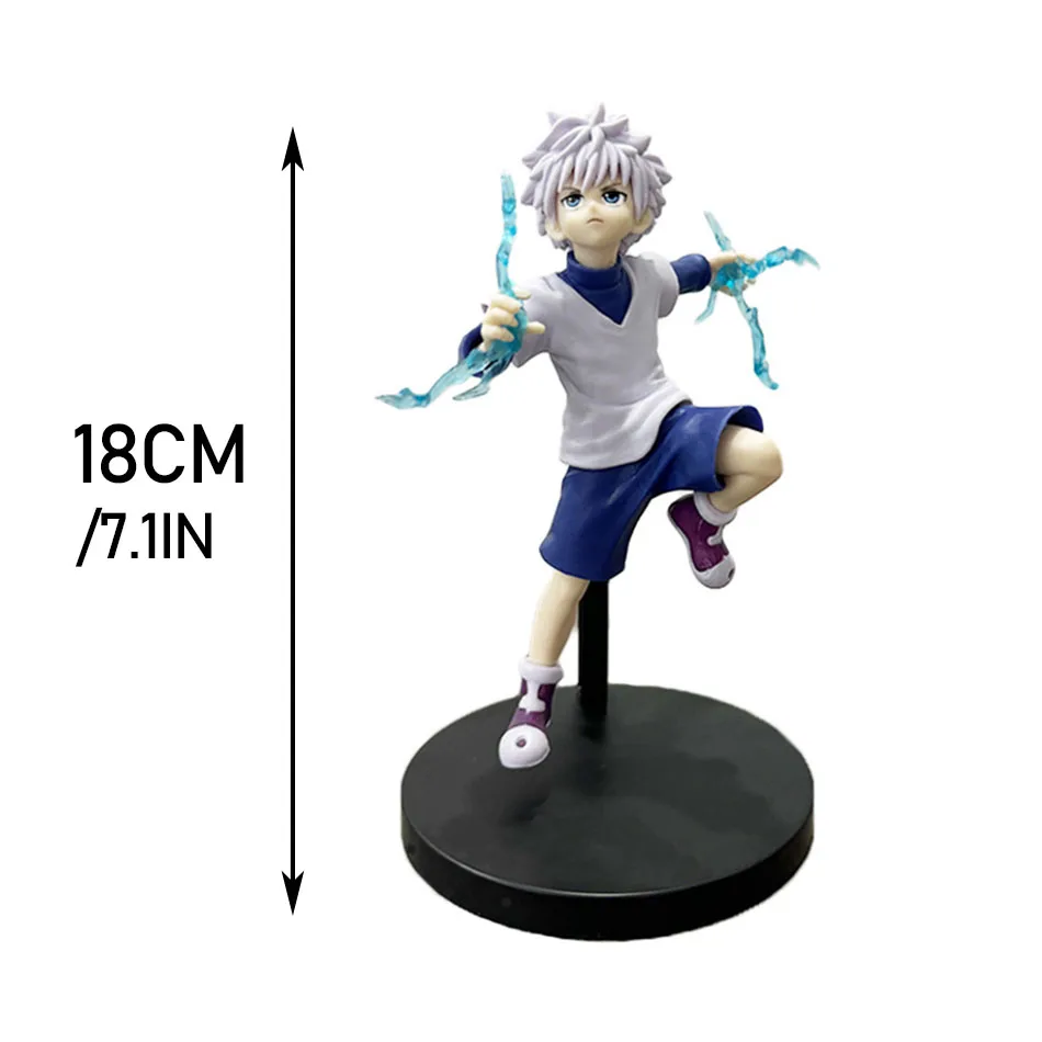 @@@13cm Hunter x Hunter Gon Freecss Anime Figure Alluka Zoldyck Action Figure Chrollo Lucilfer/Kurapika Figurine Model Toys Gift