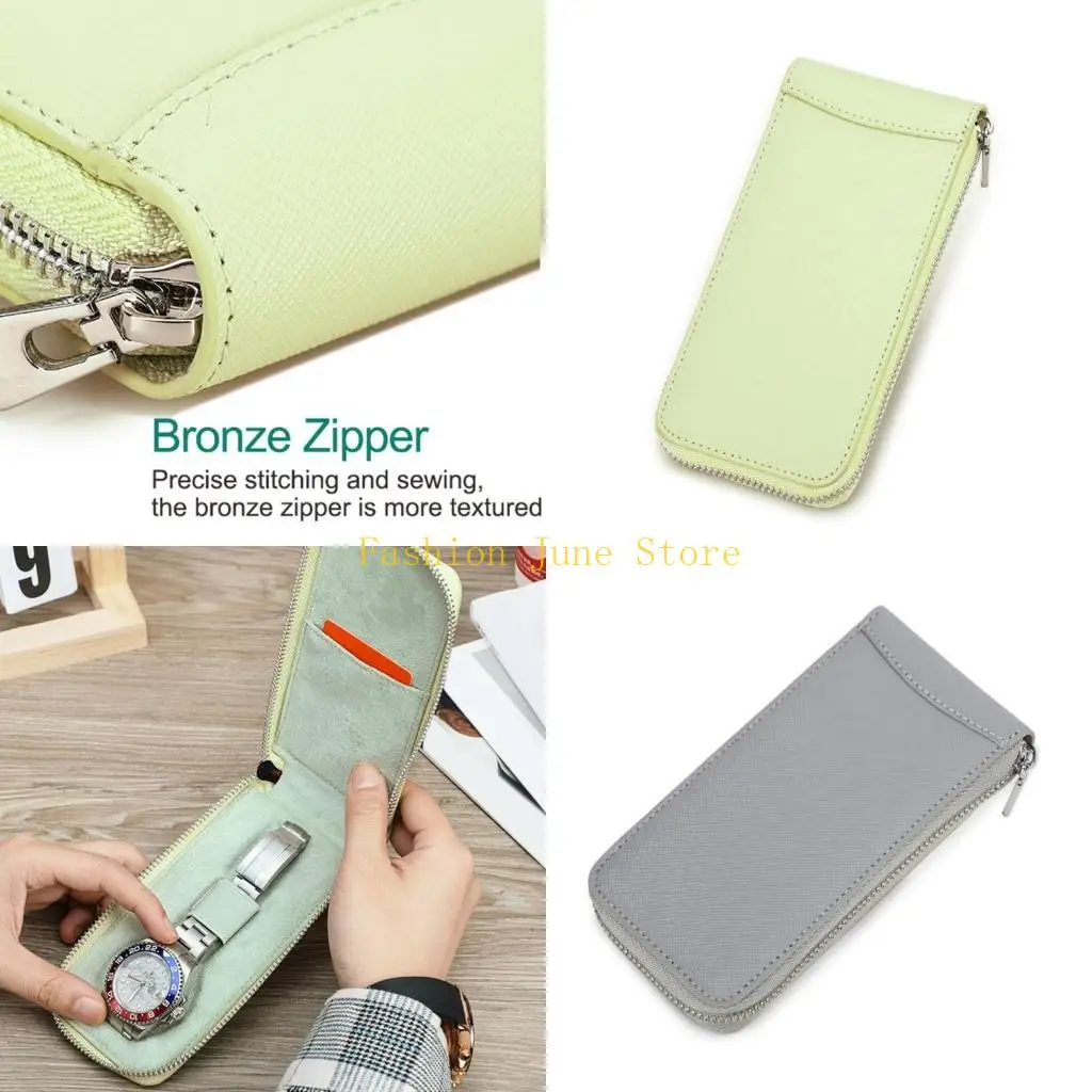 

N5KA Travel Friendly Watch Protections Box Stylish Watch Collection Bag for Watch