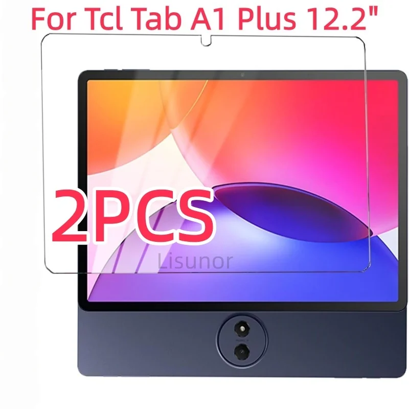 2 PCS 9H Tempered Glass Tablet Screen Protector For Tcl Tab A1 11 / A1 Plus 12.2 Inch Anti Fingerprints HD Clear Protective Film