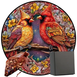 Wooden Jigsaw Cartoon Puzzle Two Birds Puzzle Board Educational Game School Students And Adults Interesting Christmas Gifts Toys