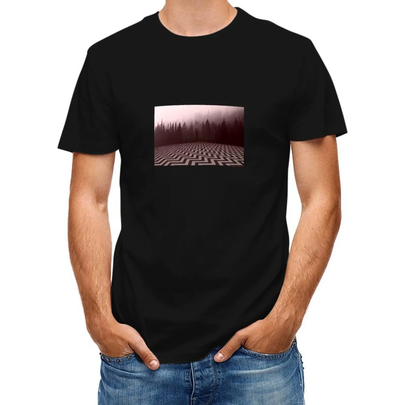 

Футболка Twin Peaks, рубашка Croswit, мужская одежда на день Святого Валентина, футболка с аниме, мужская футболка с графикой