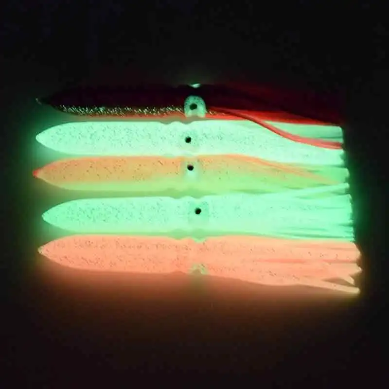 

1PC Soft Lure 30cm Octopus PVC Rubber Artificial Soft Bait Glow Squid Skirts pesca Fishing Lure Fishing Trolling Lure