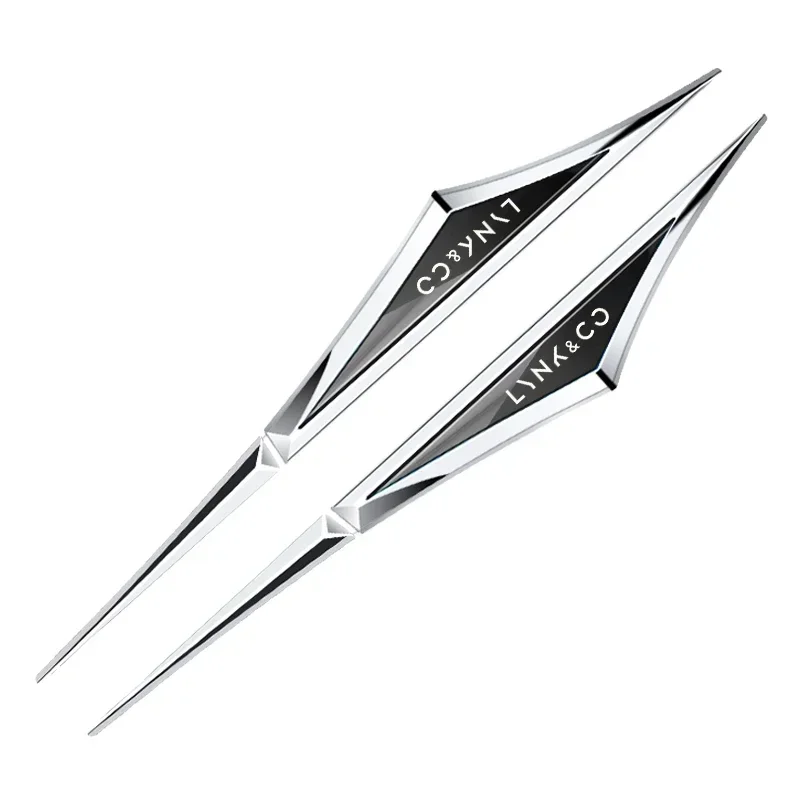 2 قطعة ثلاثية الأبعاد سبيكة ملصقات السيارات اكسسوارات السيارات ملحق ل LYNK & CO 01 02 03 05 06 #2