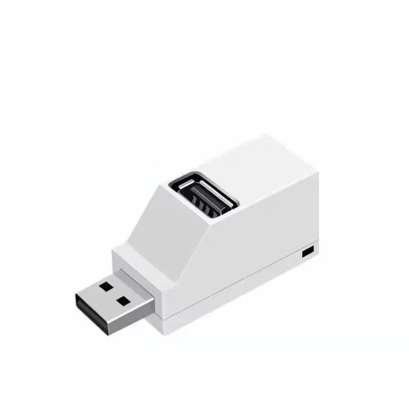 Adaptador de concentrador USB 3,0, Mini caja divisora, 3 puertos, transferencia de datos de alta velocidad, estación de acoplamiento para PC y portátil