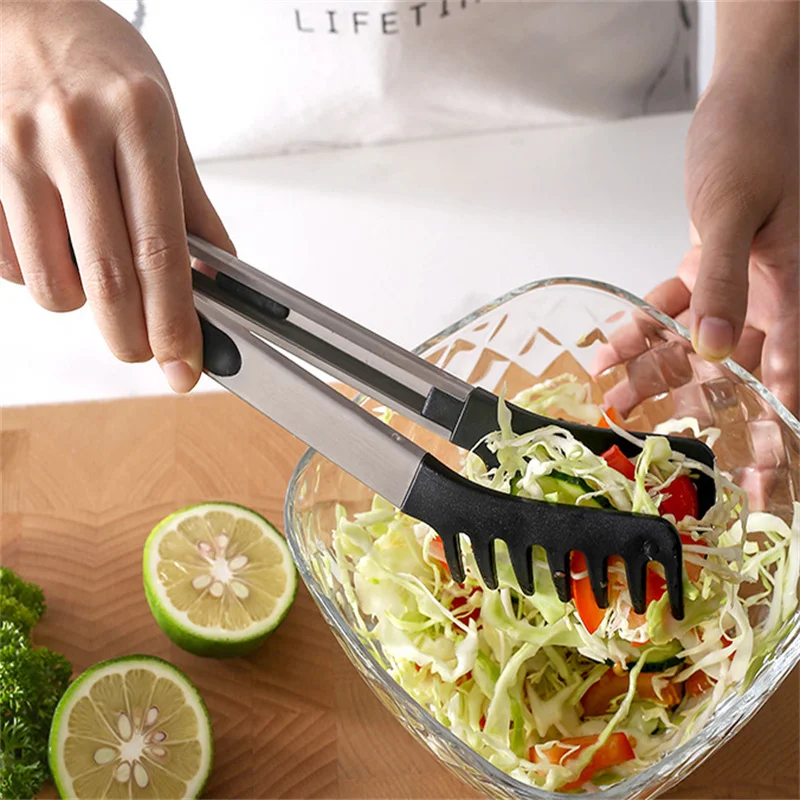 Spaghetti Tongs Silicone Noodle Pasta Food Clip Pasta Scoop Colander Egg White Separator Drain Spoon Kitchen Accessories