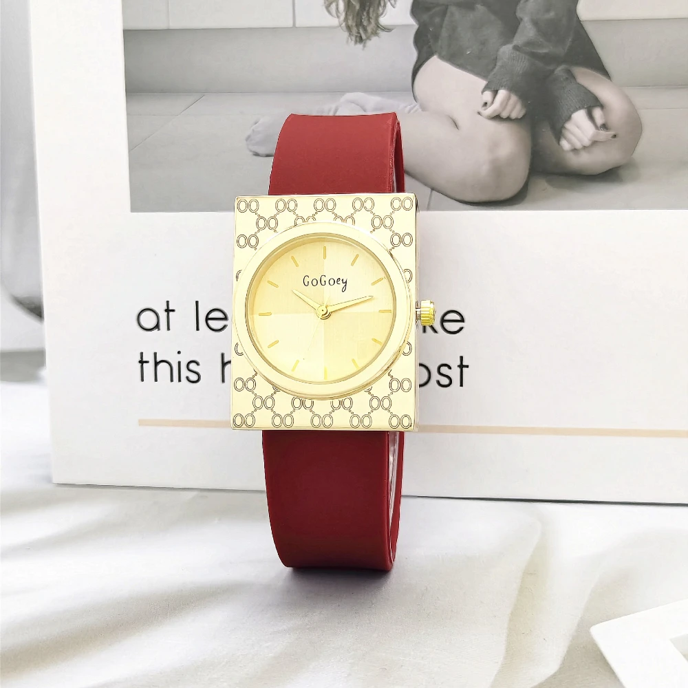 

Women Watch Fashion Rectangular Dial Quartz Watch Luxury Gifts Leather Strap Ladies Wristwatches