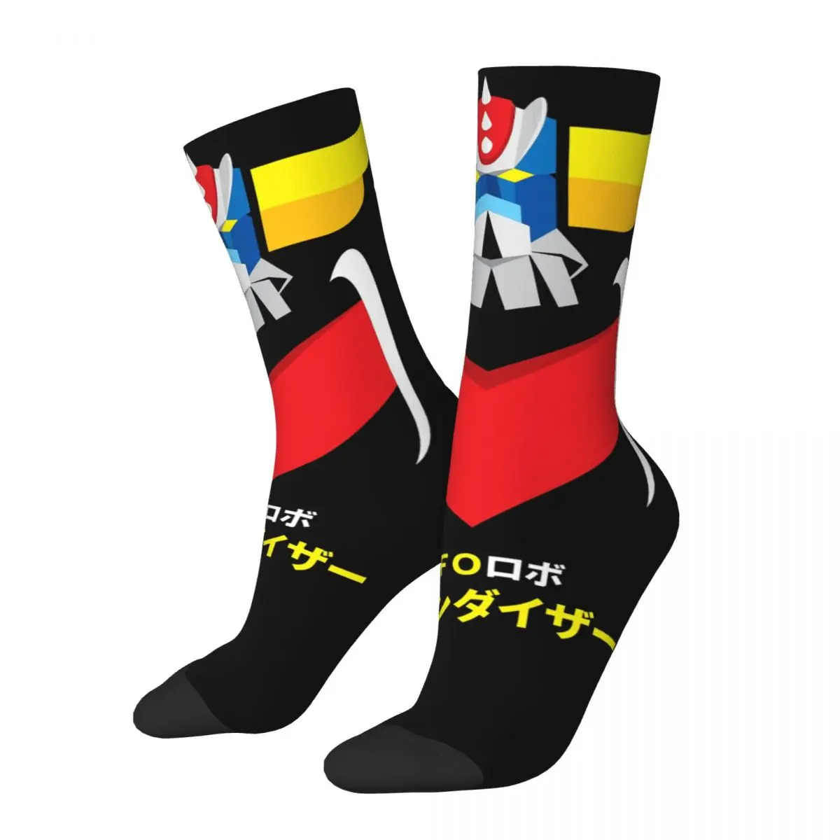 UFO Robot Grendizer Mazinger Unisex Winter Socks Running Happy Crew Socks Street Style Crazy Sock