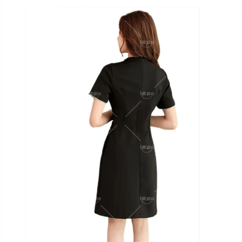 Uniforme estético de manga corta para mujer, traje de salón de belleza, ropa de esteticista de Spa, ropa de trabajo de masaje de Hotel, monos delgados coreanos, Verano