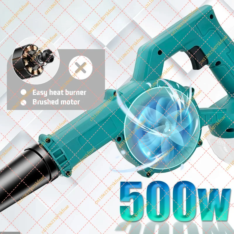 Cordless Mini Leaf Blower 18V Garden Yard Lawn Cleaning Blower Tool With 2Pcs 3000mAh Rechargeable Battery
