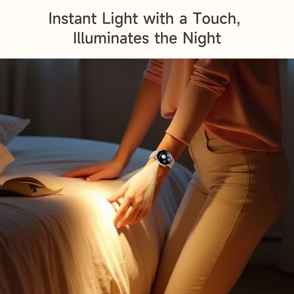 G34 Damen-Smartwatch für Damen, Bluetooth-Anruf, Armbanduhren, AMOLED-Smartwatch, elektronische Armbanduhr, Smartband, Fitness-Armband