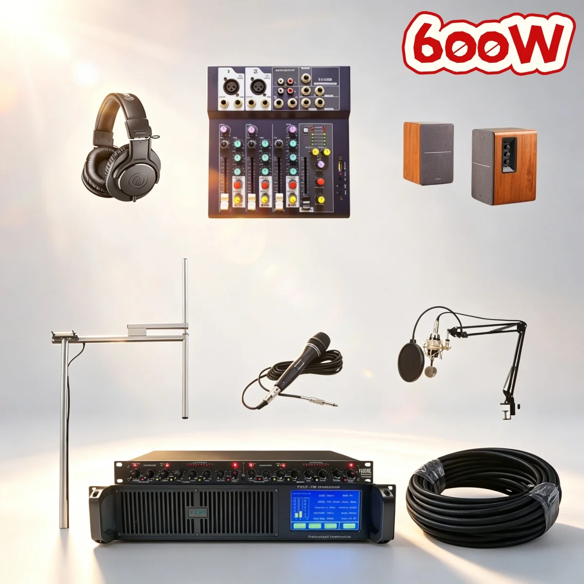 

Community YXHT-2, 600W FM Transmitter Full Broadcast Solution, Building Lobby Radio, Complete Kit, Smart Temperature Control