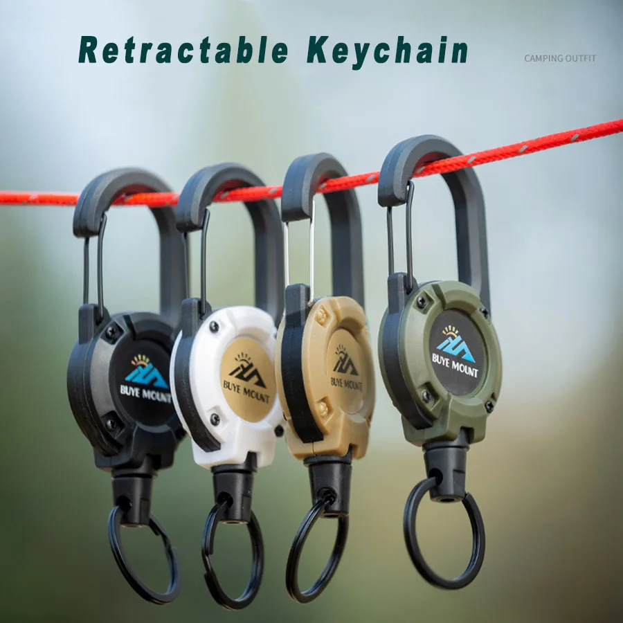 Porte-clés rétractable robuste en vue d’ensemble