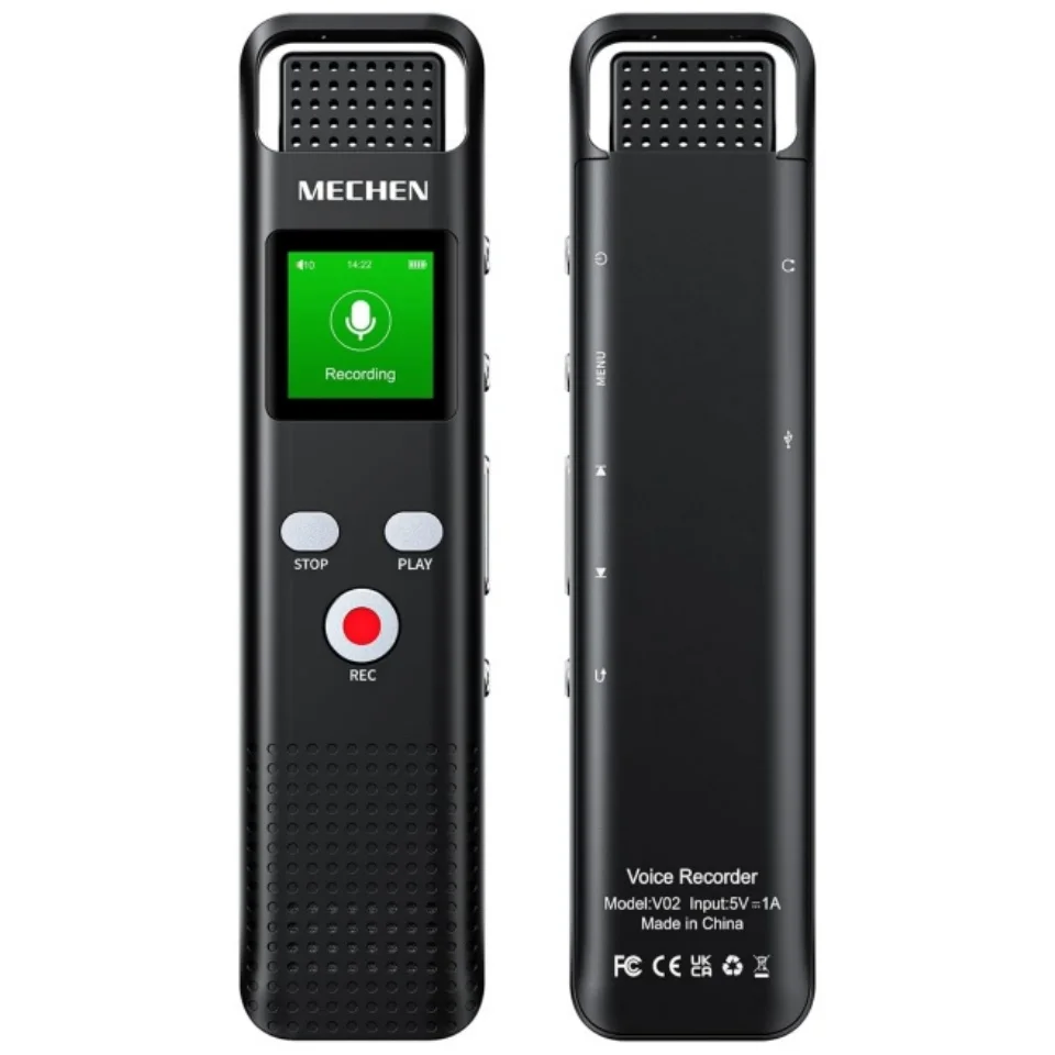 

64GB Digital Voice Recorder Voice Activated Audio Recorder for Lectures Meetings - MECHEN 1536Kbps Small Rechargeable Dictaphone