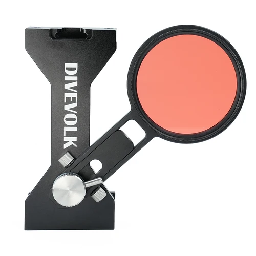 Abrazadera de expansión con filtro rojo 67mm para carcasa SEATOUCH 4 MAX