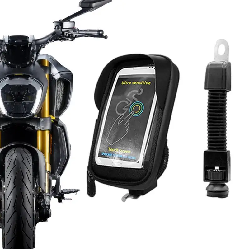 

Motorcycle Handlebar Mount Case Cover Phone Front Frame Case Bag Bicycle Waterproof Cell Phone Bag Holder For Mobiles Phones