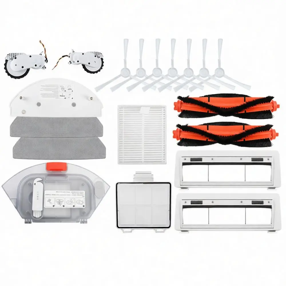 For Robot Vacuum 3C Enhanced E10 E12 B112 C103 S20 D106 Sweeper Spare Parts Kit Roller Brush Filter Cleaning Mop Cloth