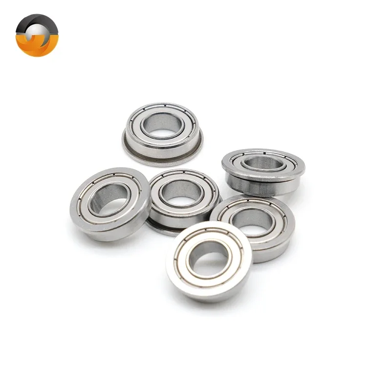 F698ZZ  8*19*6 mm Flanged Bearing ABEC-7 (10PCS)F698Z Ball Bearings F698 ZZ F619/8ZZ