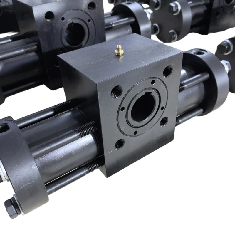 

High-performance products for oscillating hydraulic cylinders with rack and pinion