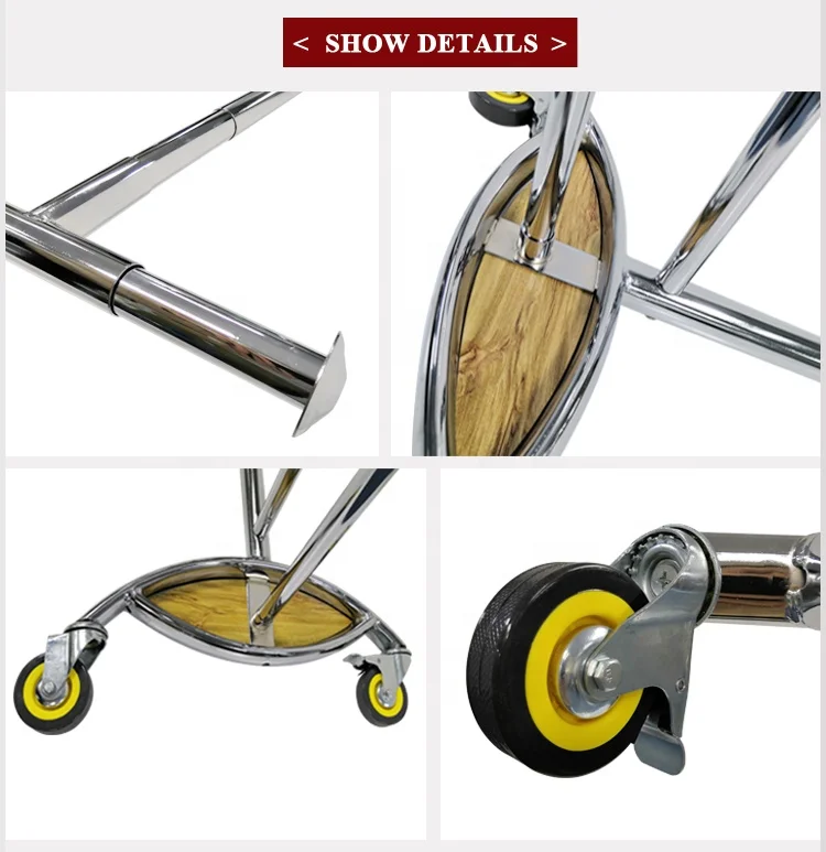 Koreanisches Einkaufszentrum, stilvoller Ständer, Kleiderständer, robuster mobiler Kleiderständer mit Rädern