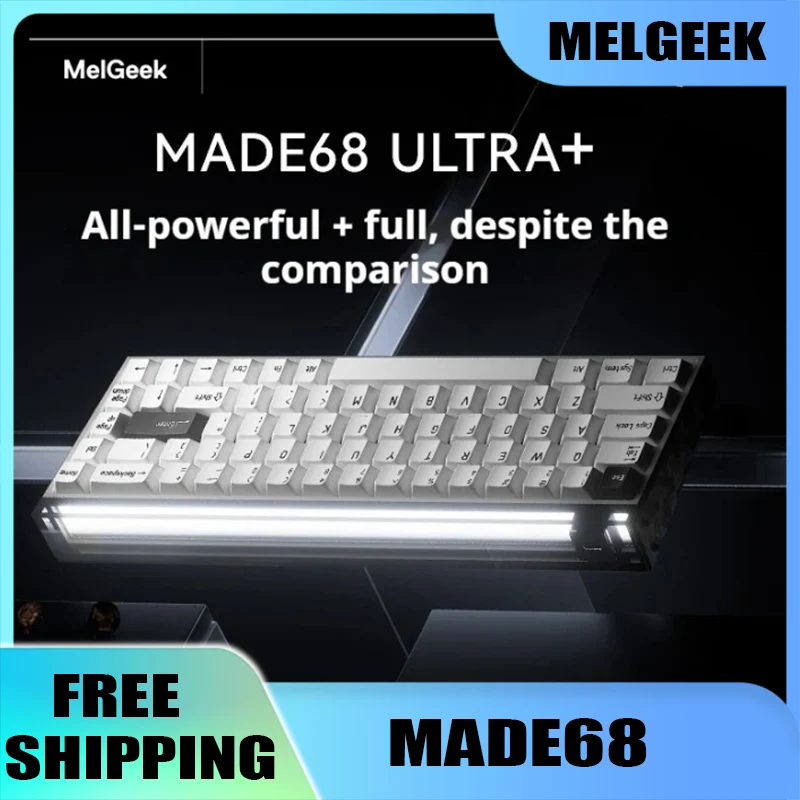 

MelGeekMADE68UItra + клавиатура с магнитной осью TTC, корпус RGB Magneto 0,125 мс, низкая задержка 0,01RT, электронная спортивная игровая клавиатура