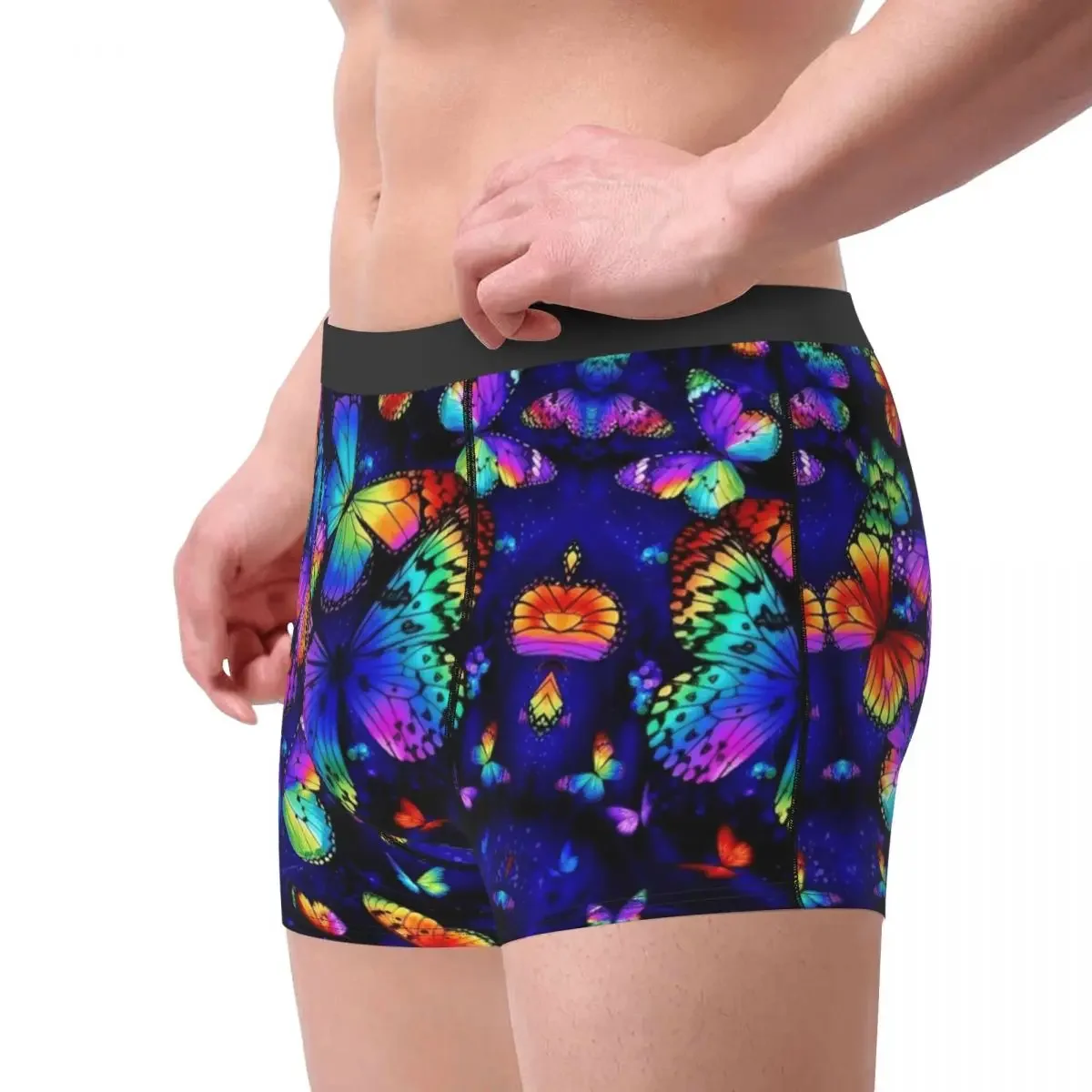 Magic Men Underwear Psychedelic Boxer Briefs Shorts Panties Funny Soft Underpants for Male S-XXL