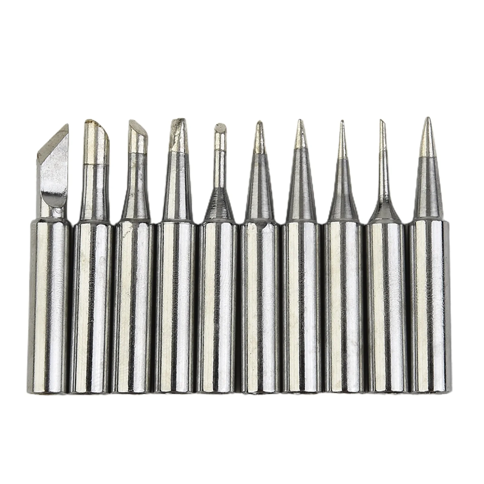 10Pcs 900M-T-B Copper Soldering Iron Tips I/B/K/2.4D/3.2D/2C/3C/4C Lead-Free Welding Tips Head Accessories Tools