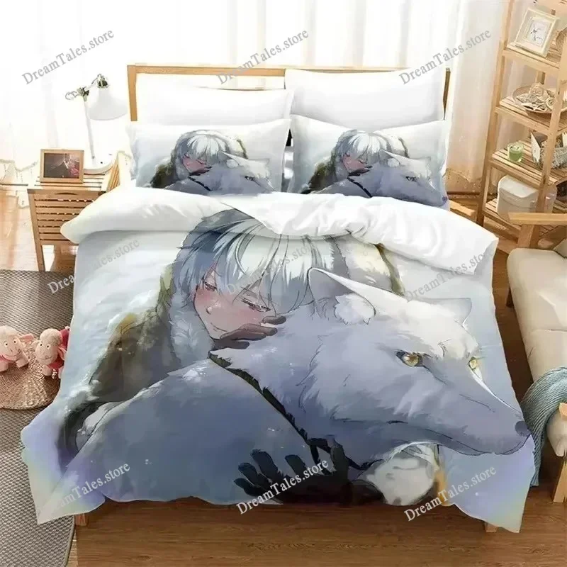 

Anime To Your Eternity Bedding Set,Duvet Cover Comforter Bed Set Quilt Cover Pillowcase,King Queen Twin Size Boys Girls Adults74