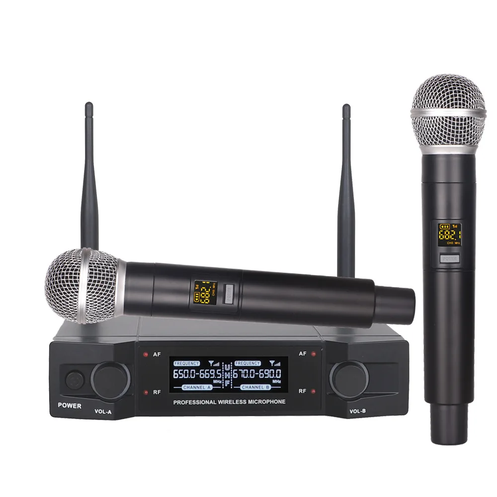 Cross-border U-segment wireless microphone, microphone one for two, home ktv entertainment wireless microphone