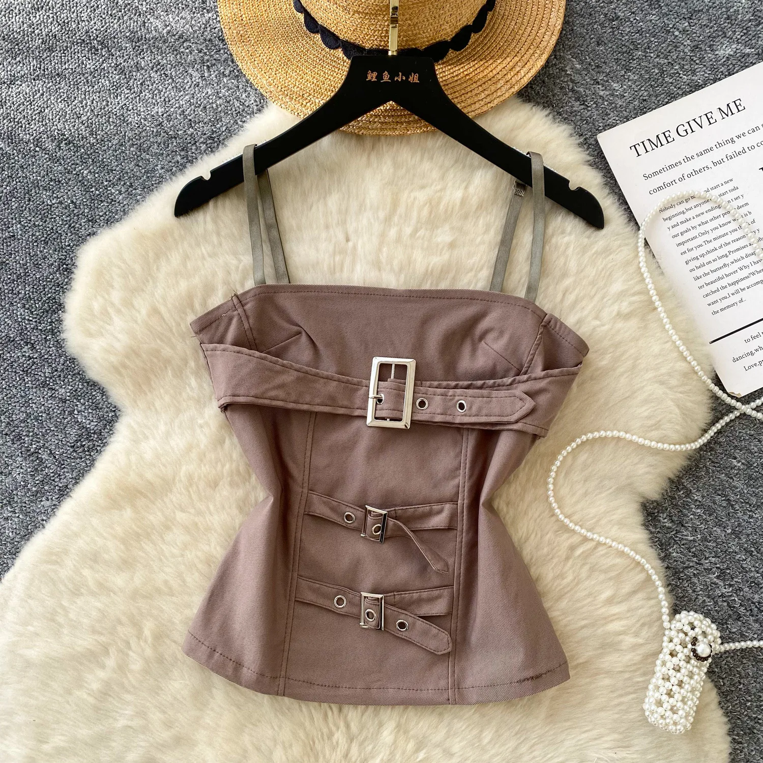 Camis Women Tops Short Top Strapless Sleeveless Tanks Sexy Slim Fit Y2k Streetwear Elegant Splice Work Sheath Tight Waist 2025