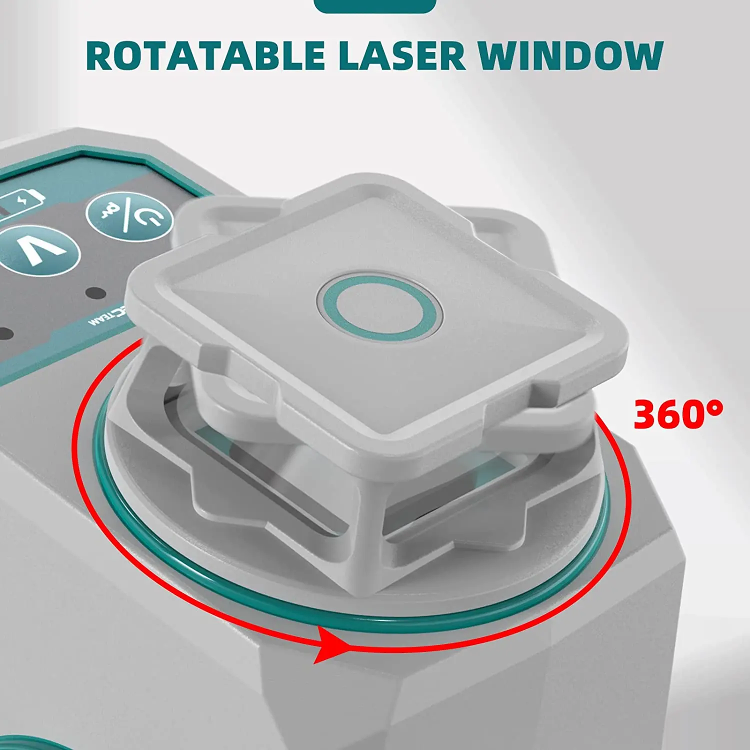 Decteam T03CG Poziomica laserowa 3D Cross Line 12 linii Osram Zielone obrotowe okno Samopoziomujące narzędzia laserowe z pilotem i twarda obudowa