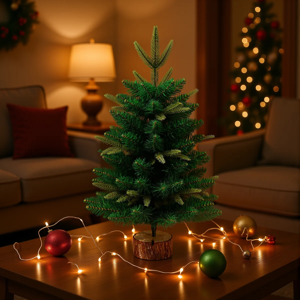 45 cm/60 cm arbre de noël ornement artificiel simulé vert en plastique arbre de noël bricolage plante ornement décorations de fête de noël 2025