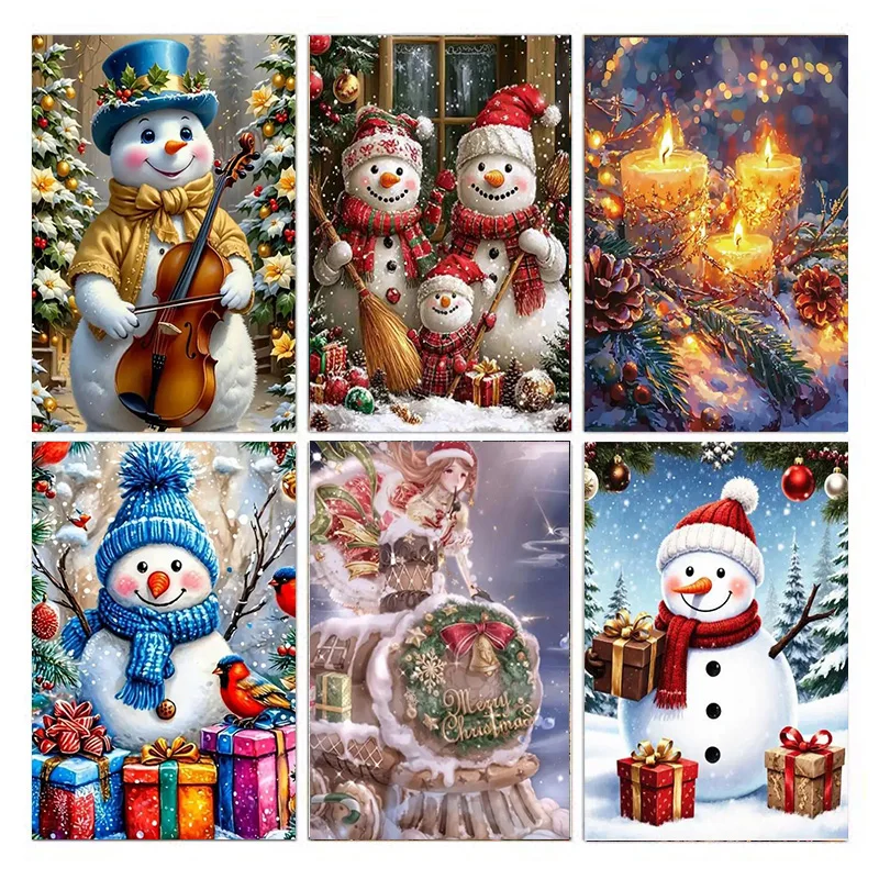 

Алмазная картина AB, Рождественский снеговик 5D алмазная живопись, наборы для алмазной живописи для взрослых и начинающих, алмазная живопись своими руками