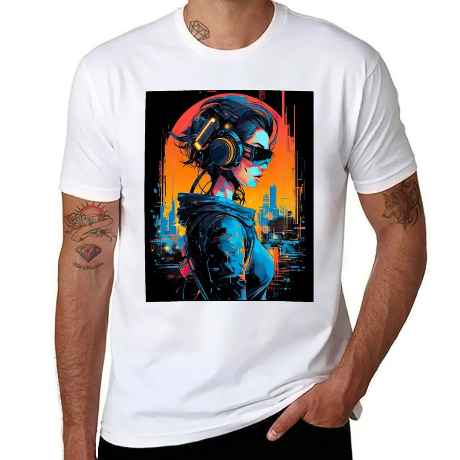 

Sundance Netrunner T-Shirt man t shirt summer cotton t shirts man 100% T-Shirt