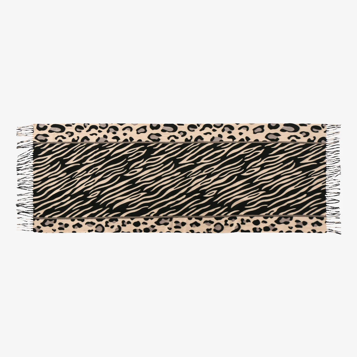 Neuer Leoparden-Kaschmirschal für Damen, Winter, hält warm, modischer kariertes, langer Schal, Damen-Wickel, dicker Pashmina, für den Außenbereich – Detail 22