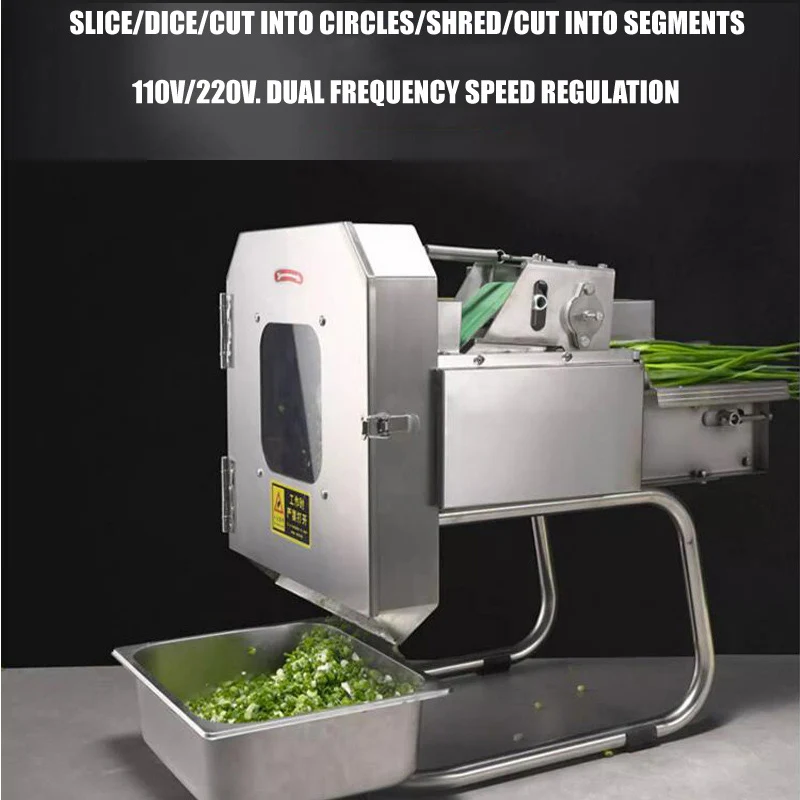 Household Vegetable Cutting Machine Multi-functional Slicing Shredding Dicing Commercial Restaurant Vegetable Processing Machine