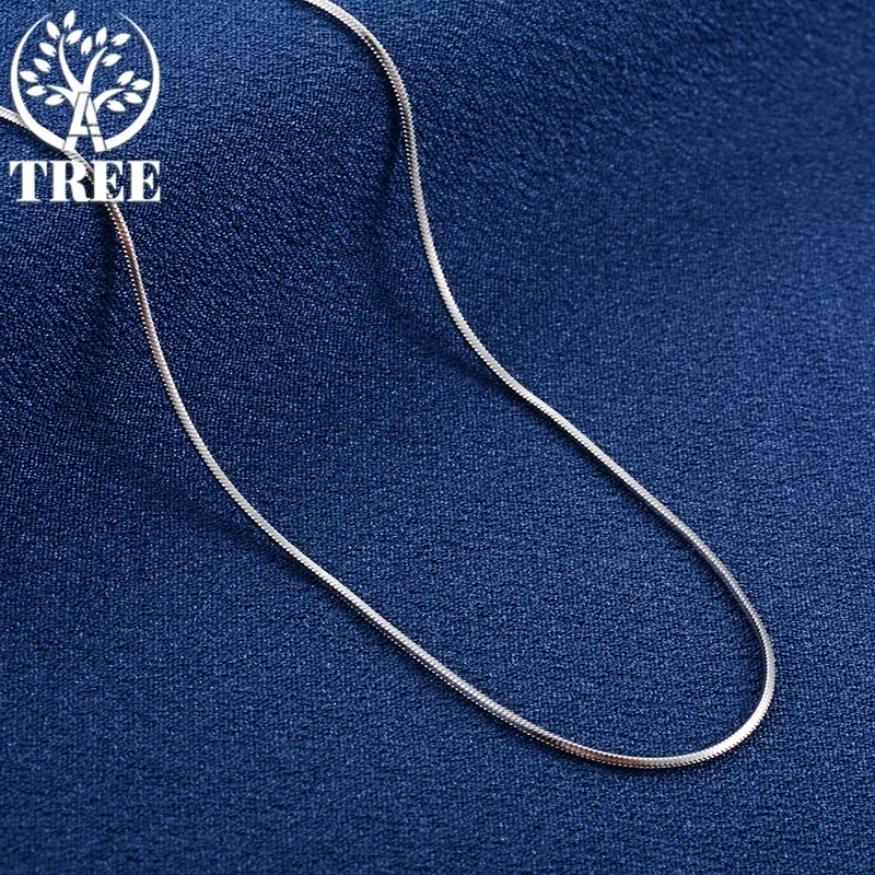 925 Sterling Silver Snake Chain Necklace, 1-3mm